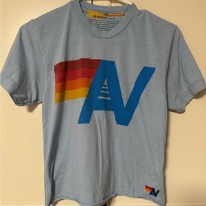 Aviator Nation Logo Boyfriend Tee - Blue